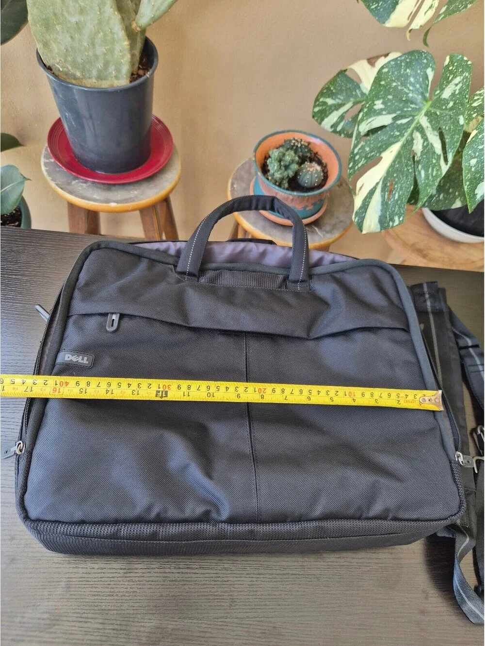 Dell Black Padded Laptop Briefcase Messenger Bag with Shoulder Strap